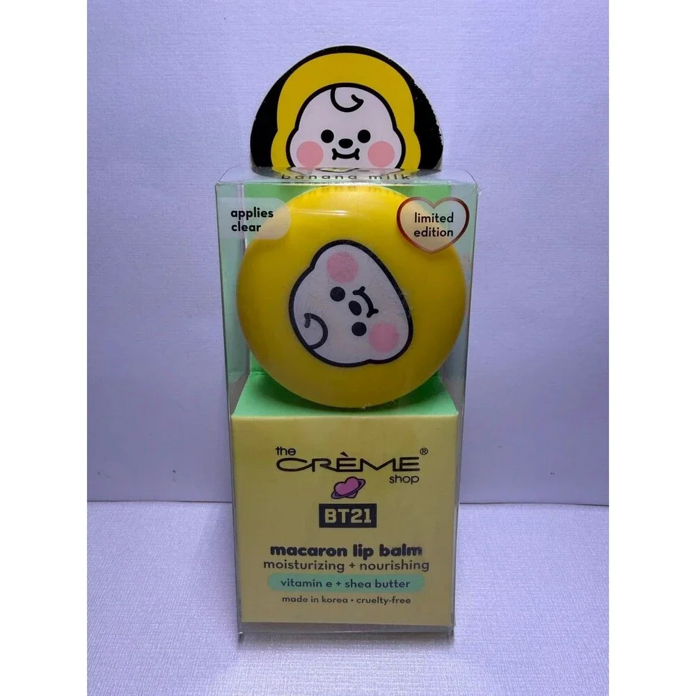 BT21 x The Crème Shop CHIMMY Macaron Lip Balm – Banana Milk – Limited Edition